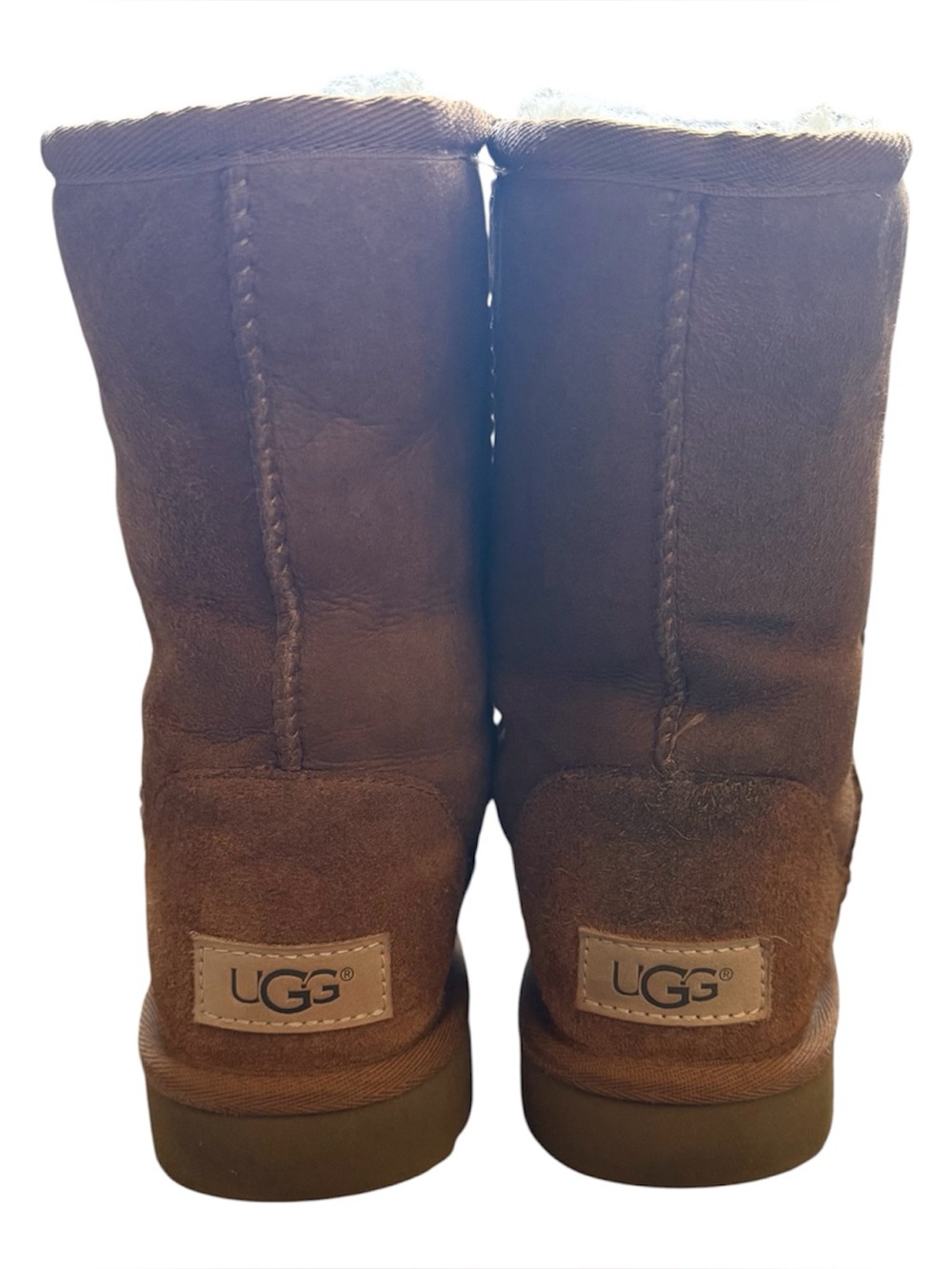UGG Classic Short II Boots Size 5 Chestnut Brown Sheepskin Lined